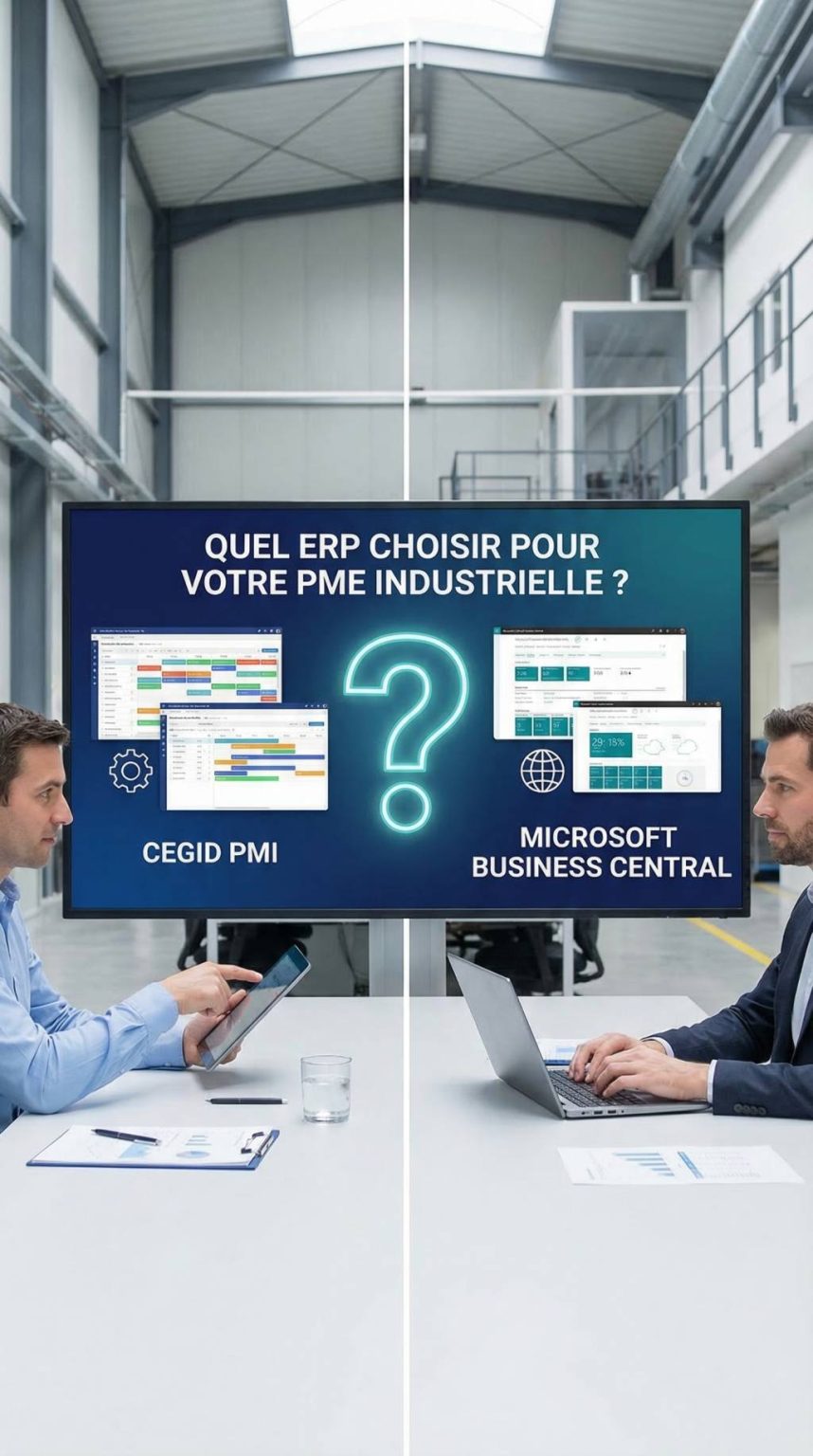 Cegid pmi versus microsoft business central : quel erp choisir pour votre pme industrielle